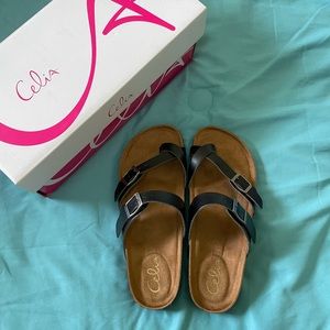 Black sandals